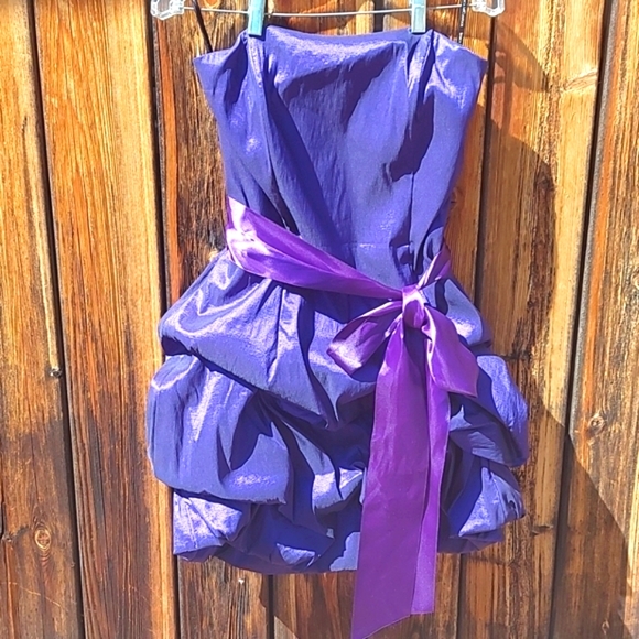 J McClintock Purple cocktail dress - Picture 4 of 12